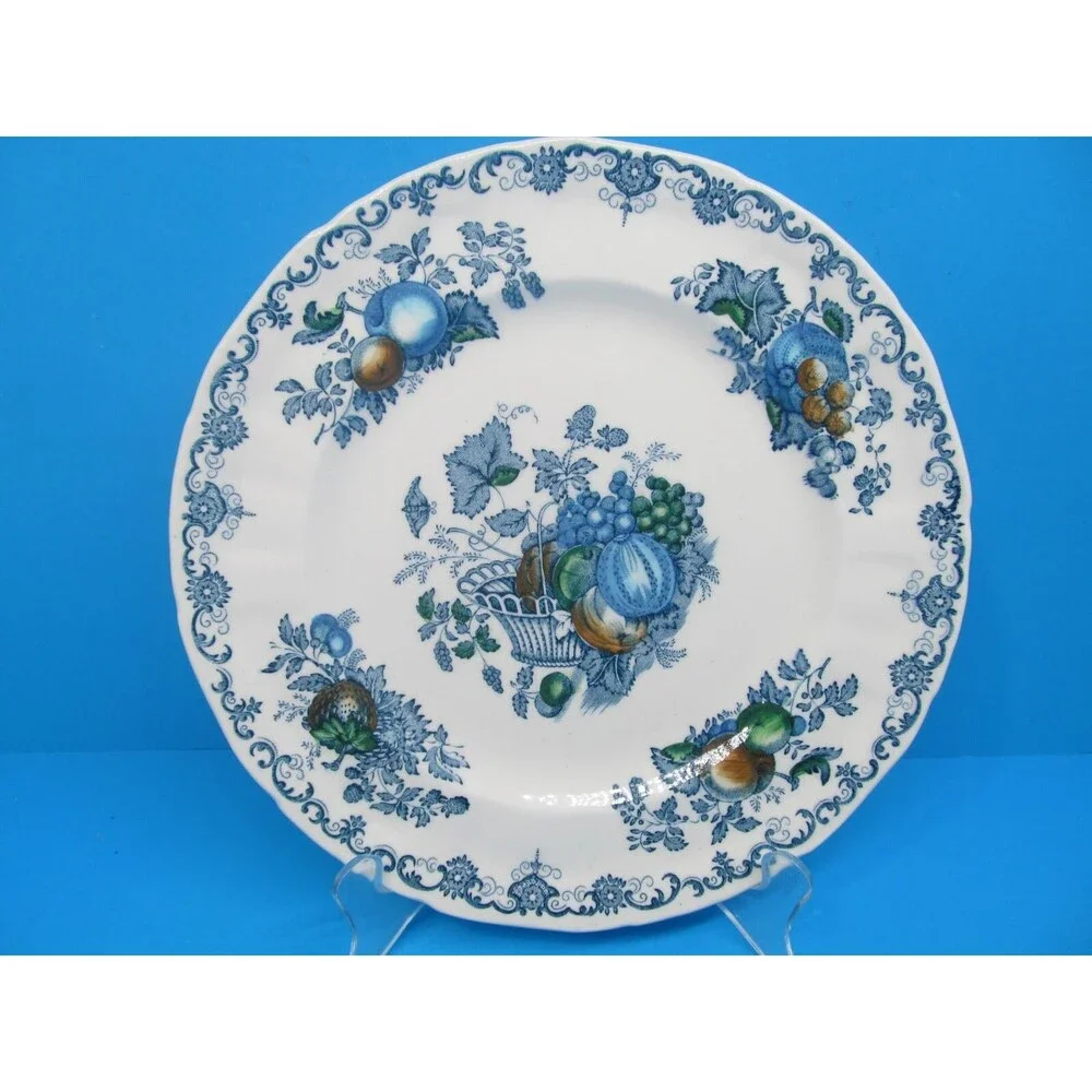 Masons Fruit Basket Blue 9